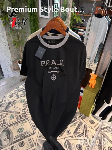 мъжки памучни  тениски  prada versace Tommy Hilfiger , снимка 3 - Тениски - 54004290