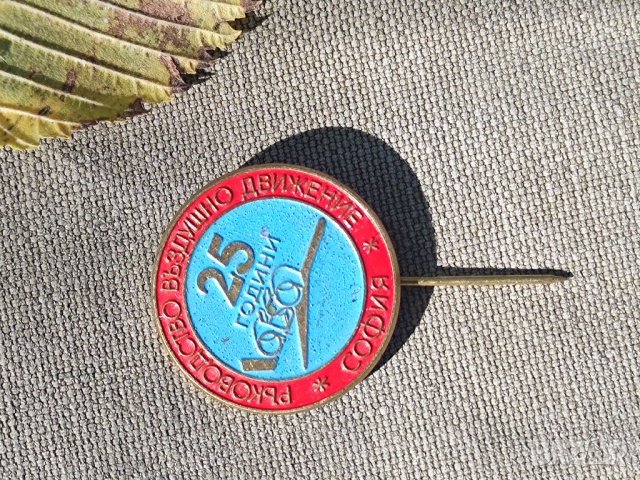Продавам значка 25 години Ръководство въздушно движение София, снимка 2 - Други ценни предмети - 38424314