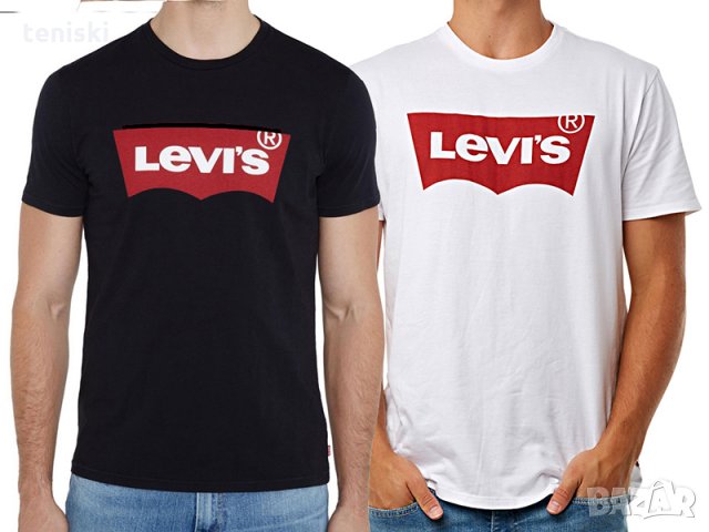 Мъжки тениски LEVI'S принт Модели и размери, снимка 2 - Тениски - 28175491