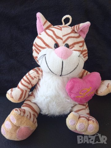 Котенце Тигърче със сърце Love , снимка 2 - Плюшени играчки - 44406891