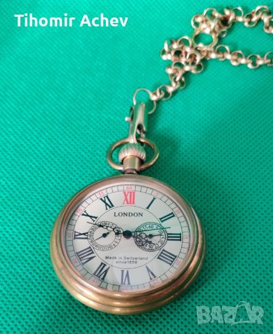 Джобен механичен часовник Made in Switzerland, снимка 1 - Джобни - 39398053
