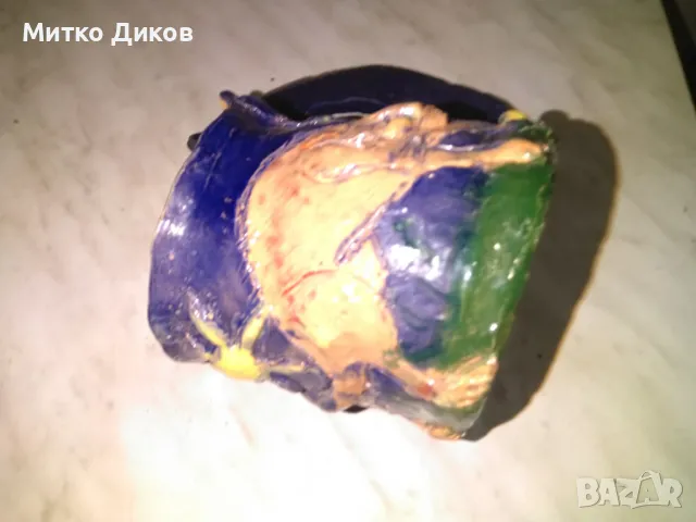 Метална халба тигър ръчна изработка винтидж Н-170мм Фи61мм настрани 185мм с дръжката, снимка 7 - Колекции - 48472995