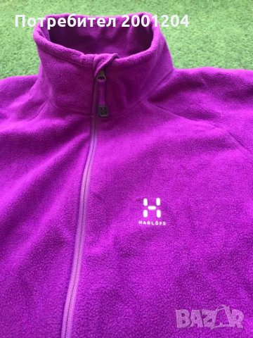 Оригинален Дамски Полар на HAGLOFS climatic размер М, снимка 2 - Блузи с дълъг ръкав и пуловери - 31401354