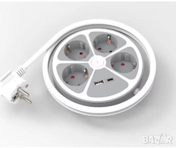 Удължител Technaxx, 4 контакта, 1x USB-A, 1x USB-C, снимка 2 - Други - 52806601