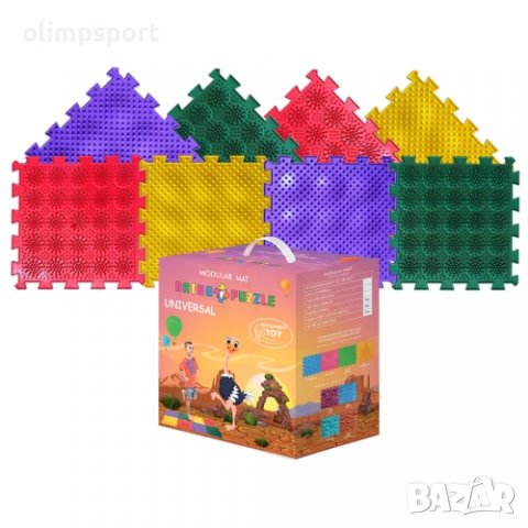 Модулен килим ORTHO PUZZLE, Микс Таралежи (270137)