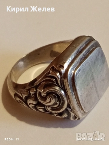 Винтидж класически модел сребърен пръстен орнаментиран майсторска ръчна изработка 12345, снимка 11 - Пръстени - 52982531