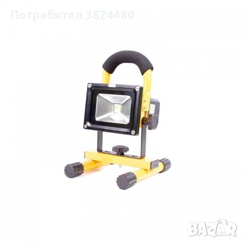 АКУМУЛАТОРЕН LED ПРОЖЕКТОР 10 ИЛИ 20W НА СТОЙКА, снимка 3 - Прожектори - 39932740