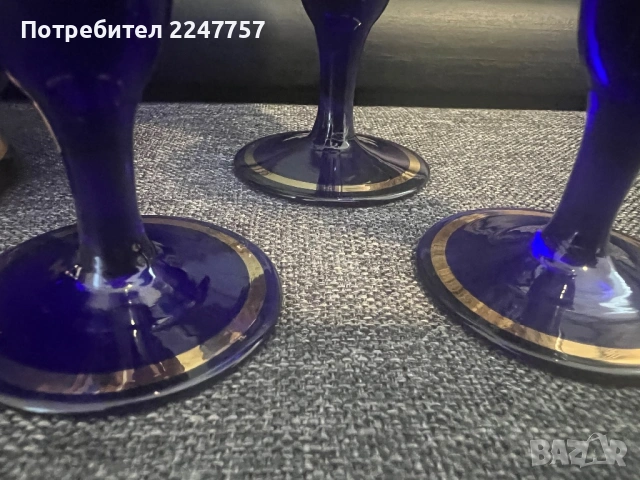 3 бр чаши Мурано за ликьор, снимка 3 - Антикварни и старинни предмети - 54264221