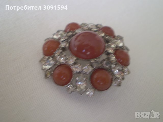 брошка стил Арт  Деко   , снимка 4 - Антикварни и старинни предмети - 38052445