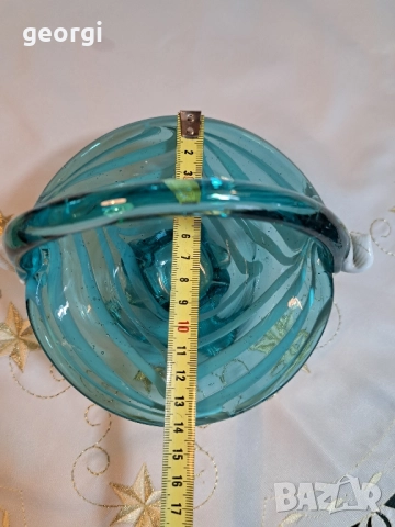 стъклена кошница Murano 29/6, снимка 4 - Декорация за дома - 52809817