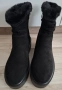 Черни боти велур и плюш, снимка 1