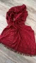 Разкошен Монограмен Шал с Брандово Лого, Тъмно Червен Шал КОД МК1, снимка 2