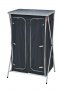 Шкаф за съхранение с гардероб – сиво/черно, снимка 2