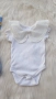 Бебешки дънков гащеризон и боди с якичка 0-3 месеца , снимка 2