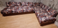 Ъглов диван+2 табуретки, снимка 1 - Дивани и мека мебел - 44781860