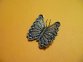 Сребърна брошка Пеперуда, снимка 4