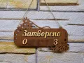 🔄 Двустранна табела „Отворено / Затворено“ за магазин и търговски обект, снимка 3