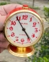 Стар съветски механичен будилник СЛАВА 11 камъка, снимка 12