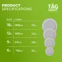 TAG LICHT LED прожектори за вграждане в таван 2 броя, 6W кръгли, IP54, 3000K, 4000K, 6000K, снимка 4