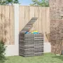 vidaXL Кутия за градински възглавници PE ратан 100x49x103,5 см сива（SKU: 317225）, снимка 2