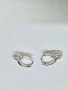 Сребърни обеци с мойсанит (Диамант) 2 карата, снимка 14