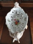 Meissen фигурална ажурна фруктиера 32см/стара Майсен порцеланова жардениера с херувими, снимка 2