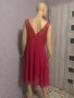 Елегантна червена рокля с дантела, размер L, снимка 2