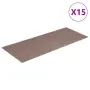 vidaXL Изтривалки за стълби, самозалепващи се, 15 бр., 60x25 см, светлокафяви, правоъгълни, снимка 1