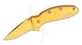 НОВ оригинален 24 K позлатен сгъваем нож KERSHAW 1600G Ken Onion Chive  от САЩ, снимка 1