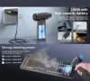 Мини мощен вентилатор X3, мощност 180 W, 130000rpm, за компютър, почистване на дома, барбекю, кола, , снимка 8