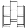 vidaXL Стойка за цветя, 83x25x100 см, черна, желязо, снимка 3