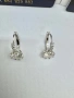 Сребърни обеци с мойсанит (Диамант) 2 карата, снимка 10