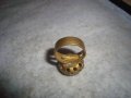 СТАРИНЕН МЕСИНГОВ РЪЧНО МАЙСТОРСКИ ИЗРАБОТЕН ПРЪСТЕН от ДИНАР РЯДЪК за КОЛЕКЦИЯ 26724, снимка 9