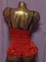 Livco Corsettl S Червен сатенен корсет , снимка 6