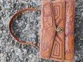 Дамска луксозна кожена чанта уникат  2/3, снимка 15