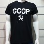 Нова черна мъжка тениска с трансферен печат СССР, Русия, снимка 6