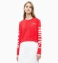 Calvin Klein Jeans Logo Оригинална Дамска Тениска Блуза XS, снимка 3