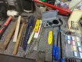 Звездогаечни чукове поялници щанги дискове пили дървен метър рулетка такер, снимка 3