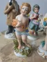 8бр малки порцеланови фигури/деца-влюбени-дядо/Каподимонте статуетки 11-18см, снимка 6