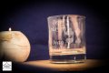 Персонално гравирана стъклена чаша за уиски