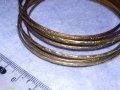 ЛОТ ТЪНКИ СТИЛНО ОРНАМЕНТИРАНИ СТОМАНЕНИ БРОНЗИРАНИ ГРИВНИ 37928, снимка 4