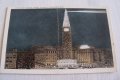 Стара пощенска картичка Кливланд през нощта, САЩ около 1930г., снимка 4