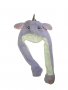 Шапка Еднорог, Подвижни уши, Светеща, Лилава, снимка 1 - Шапки, шалове и ръкавици - 38703316