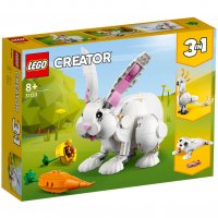 LEGO® Creator 31133 - Бял заек 3 в 1, снимка 1 - Конструктори - 39432146