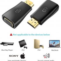 Syncwire HDMI към VGA адаптер - позлатен мъжко към женско, снимка 2 - Кабели и адаптери - 38459162