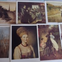 Стари  картички,картини на руски художници , снимка 1 - Колекции - 35375962