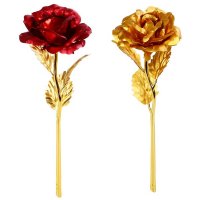 Златна роза 24к в кутия, снимка 2 - Подаръци за жени - 34984844