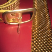 Златни колани, имитиращи кожа на змия, змийска плетка, огледален, златно коланче, снимка 3 - Колани - 30870272