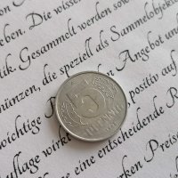 Монета - Германия - 5 пфенига | 1968г.; серия А, снимка 1 - Нумизматика и бонистика - 38898144
