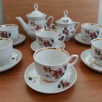 Руски порцеланов сервиз за чай , снимка 9 - Антикварни и старинни предмети - 30295651